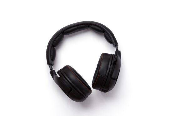 Black headphones - Isolated